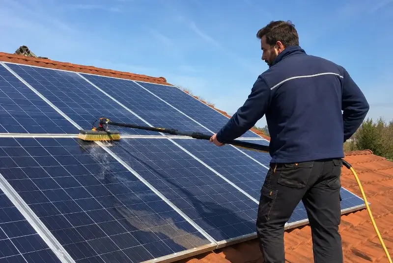 Nettoyage et entretien de panneaux solaires à Lumbin
